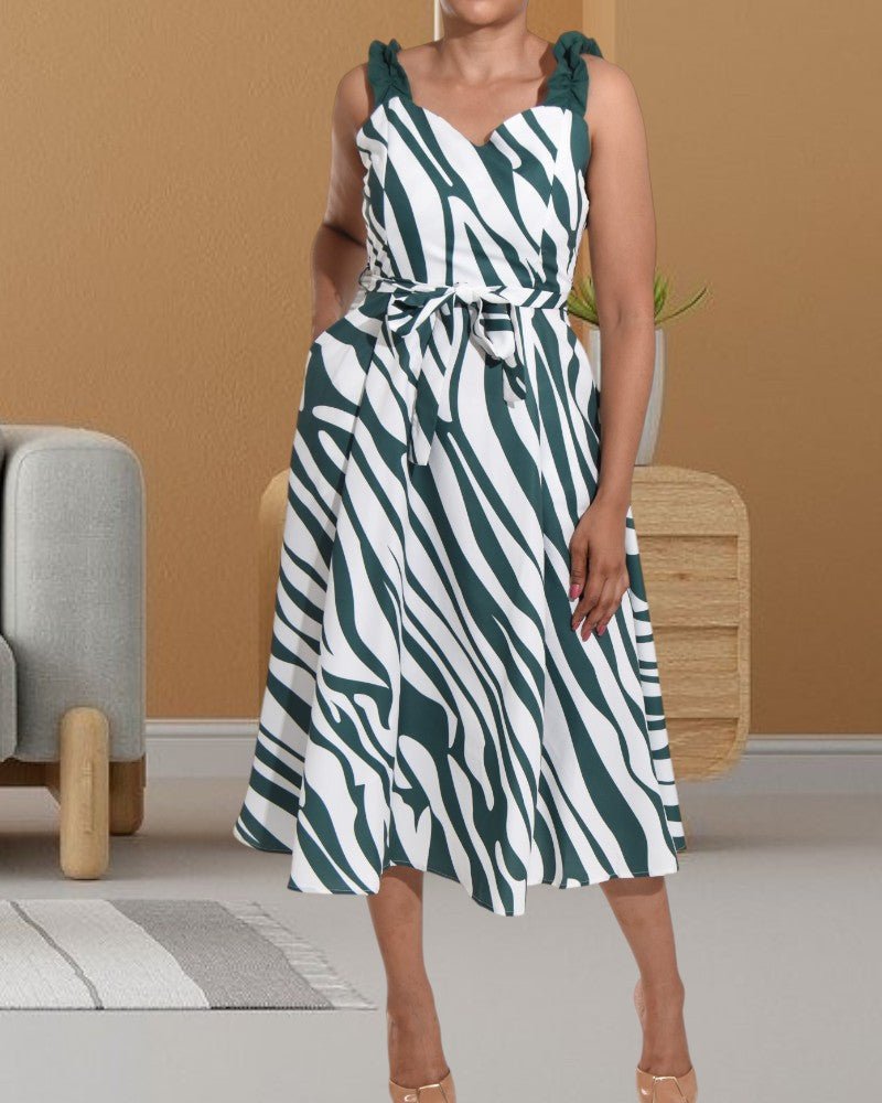 Green Couture Pocket Dress - StylePhase SA