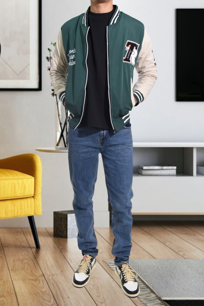 Green Graphic Zip Jacket - StylePhase SA