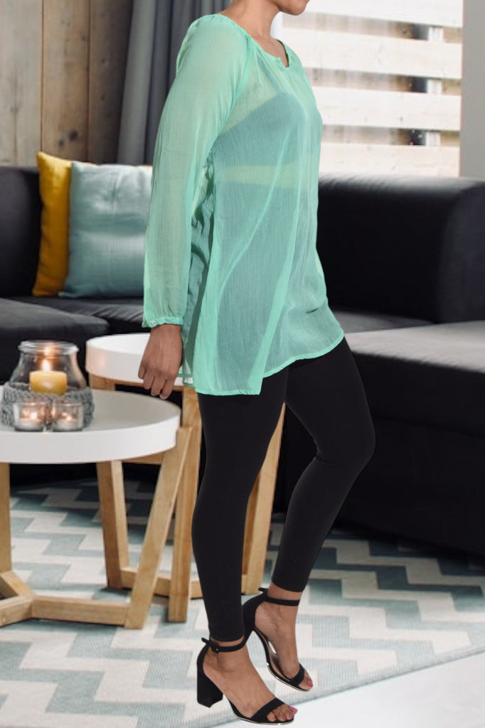 Green Long Sleeve Top - StylePhase SA