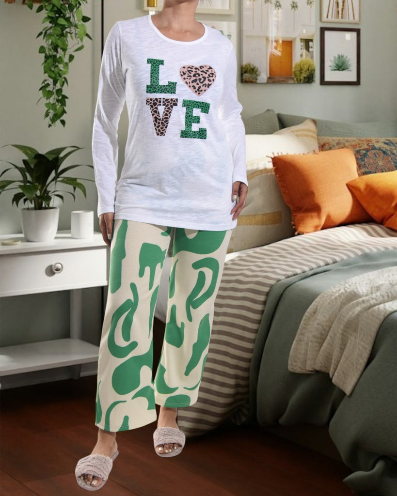 Green Love Pj Set - StylePhase SA