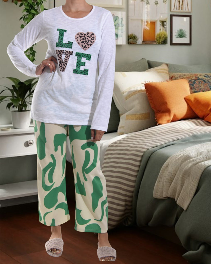 Green Love Pj Set - StylePhase SA