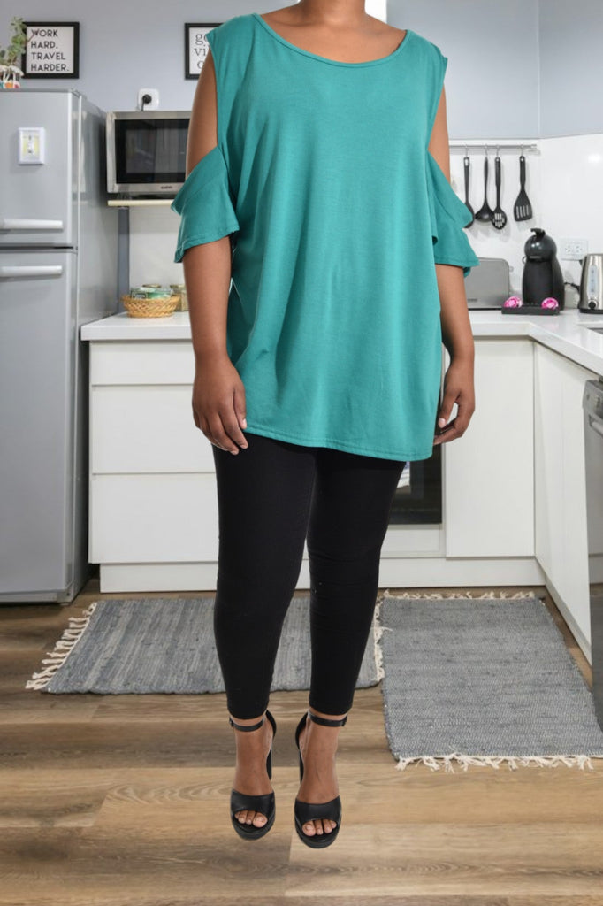 Green Off Shoulder Blouse - StylePhase SA