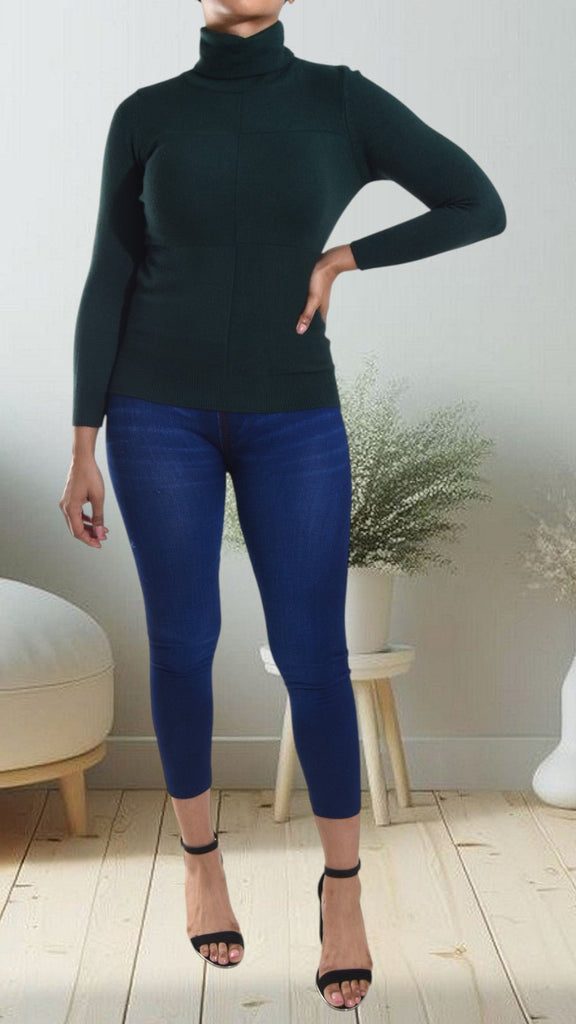 Green Polo Neck Top - StylePhase SA