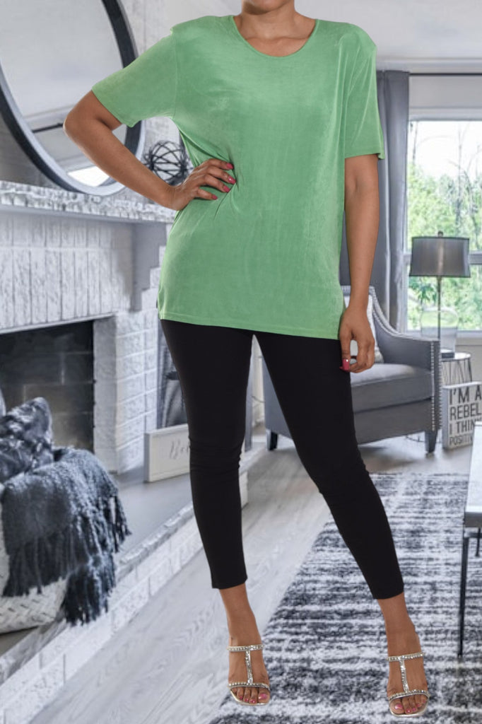 Green Short Sleeve Top - StylePhase SA