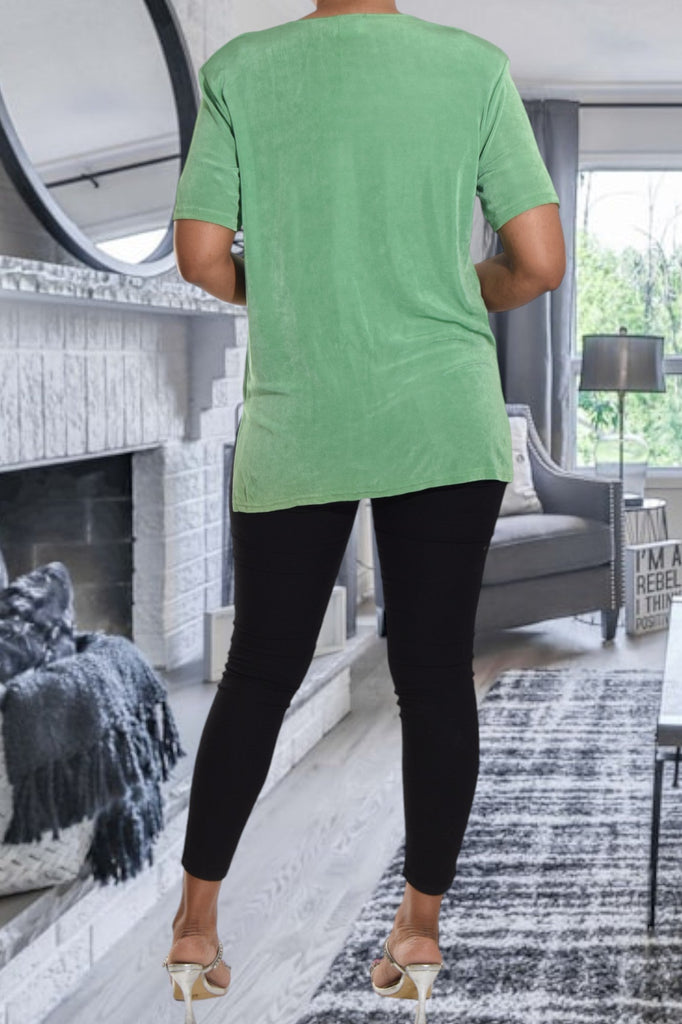 Green Short Sleeve Top - StylePhase SA