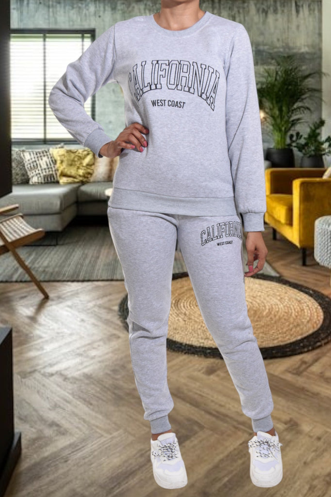 Grey California Fleece Tracksuit - StylePhase SA