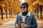 Grey Faux Fur Beanie And Neck Warmer Set - StylePhase SA