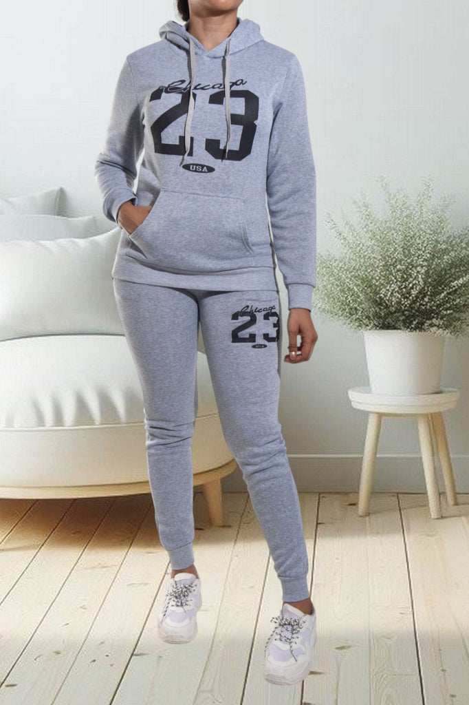 Grey Graphic Tracksuit Set - StylePhase SA