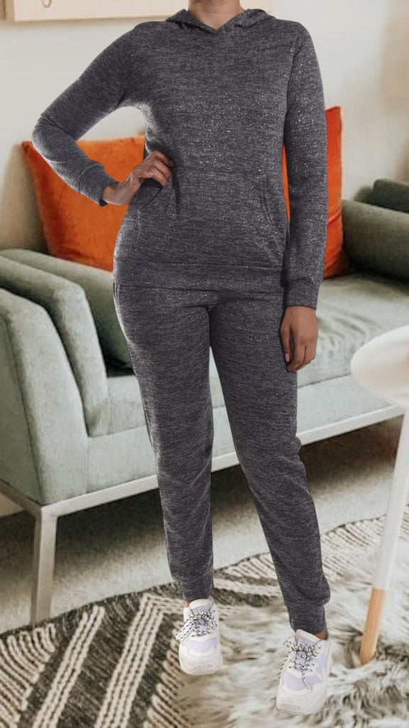 Grey Kangaroo Pocket Tracksuit Set - StylePhase SA