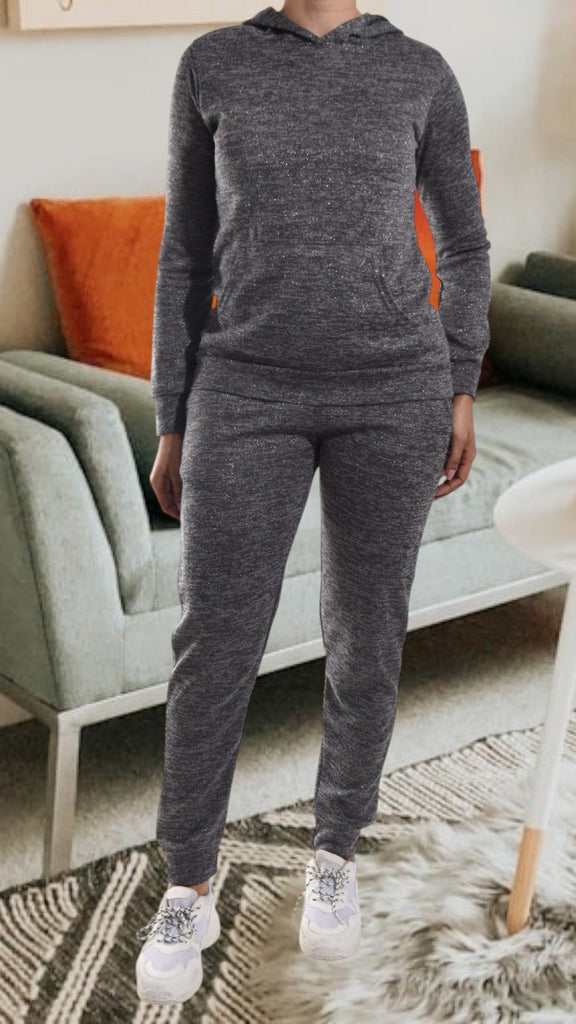 Grey Kangaroo Pocket Tracksuit Set - StylePhase SA