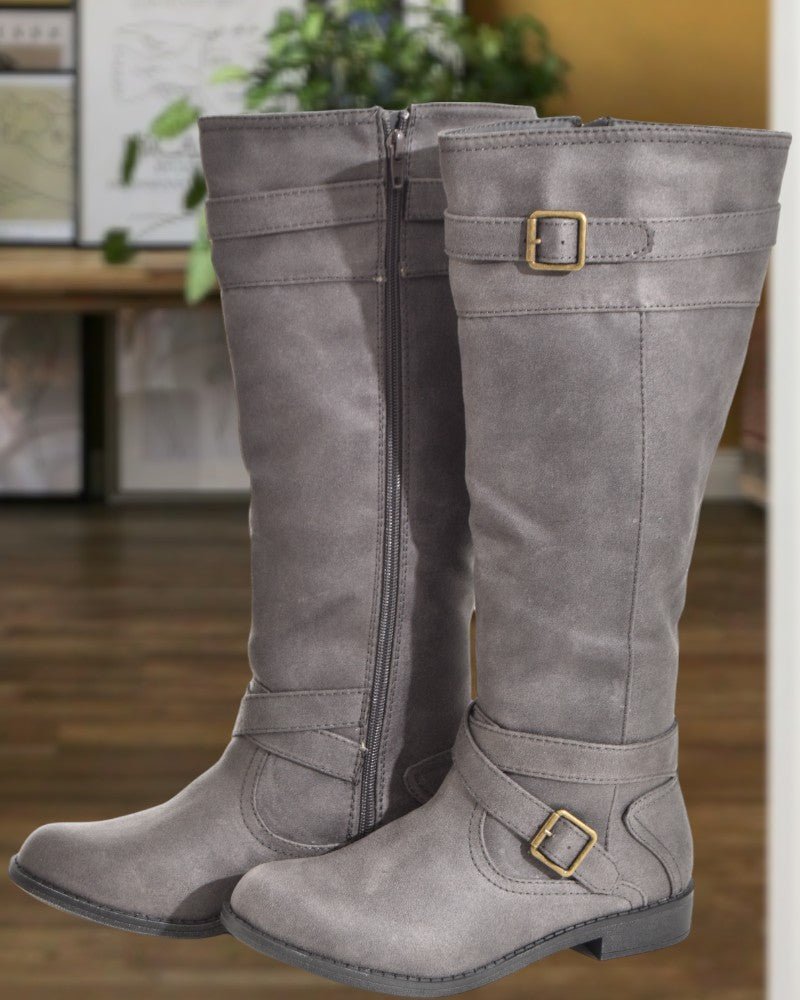 Grey Mayvee Boots - StylePhase SA