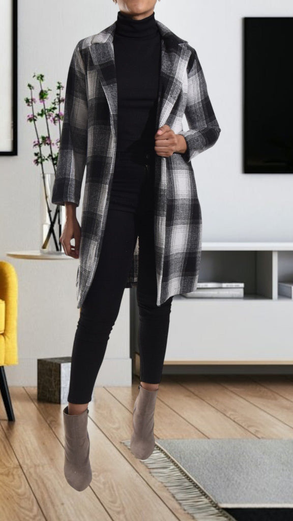 Grey Open Coat - StylePhase SA