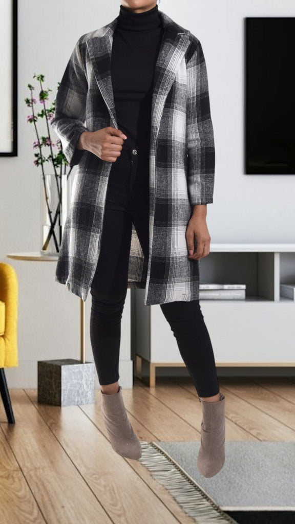 Grey Open Coat - StylePhase SA
