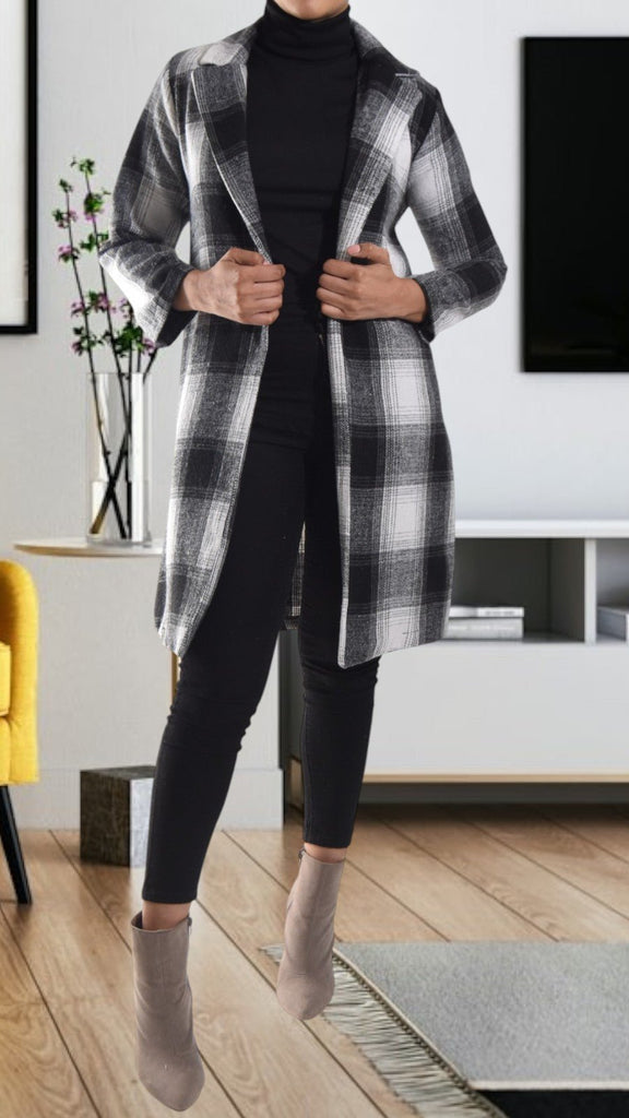 Grey Open Coat - StylePhase SA