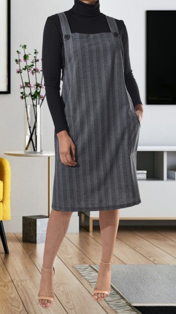 Grey Patterned Pinafore Excl Inner - StylePhase SA