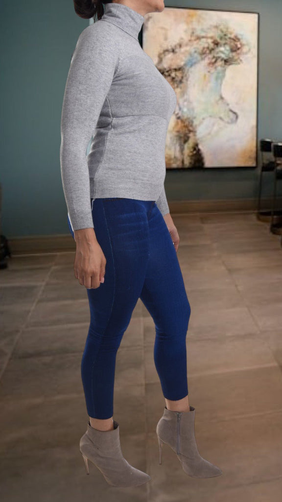Grey Polo Neck Top - StylePhase SA