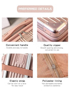 Hard Shell Cosmetic Travel Bag - Style Phase Home