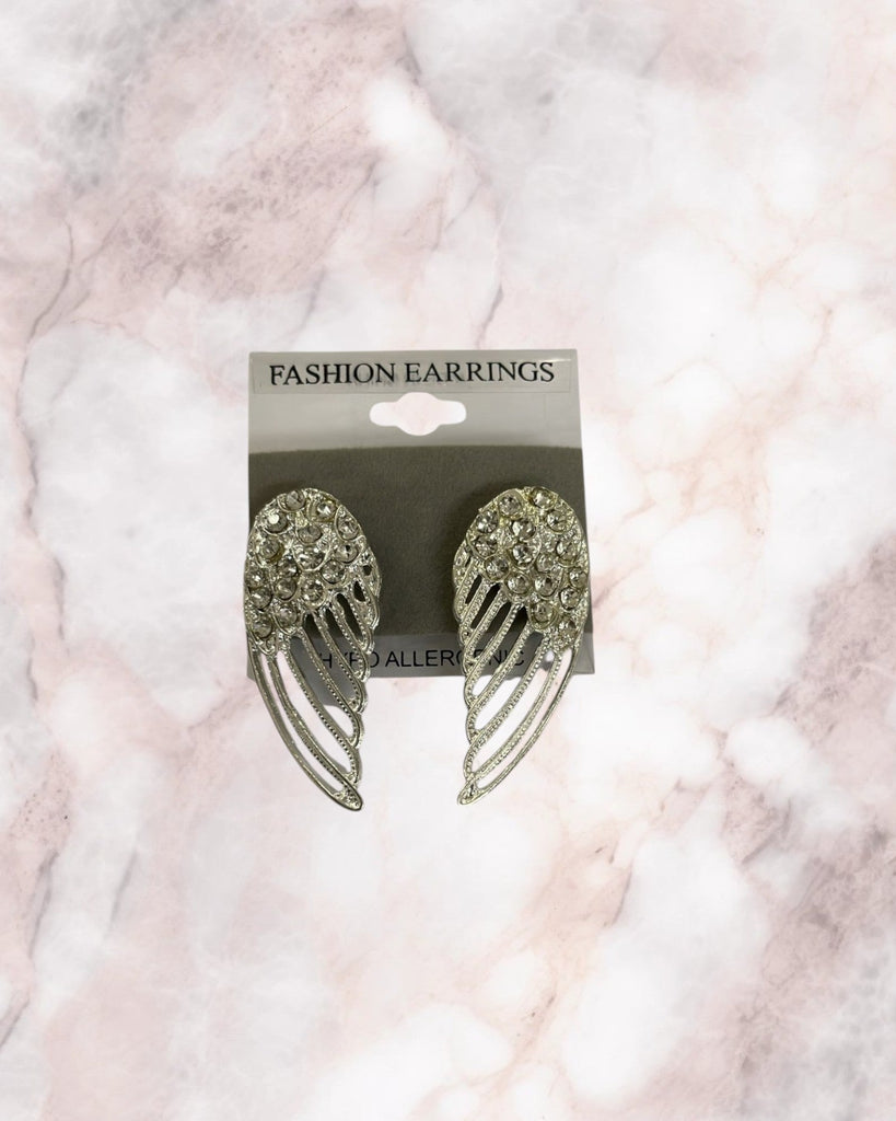 Heart Drop OR Silver Wings Earrings - StylePhase SA