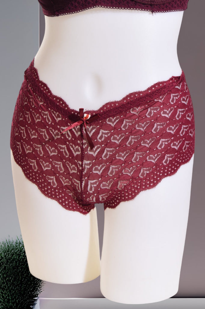 Heart Print Lace Panty - StylePhase SA