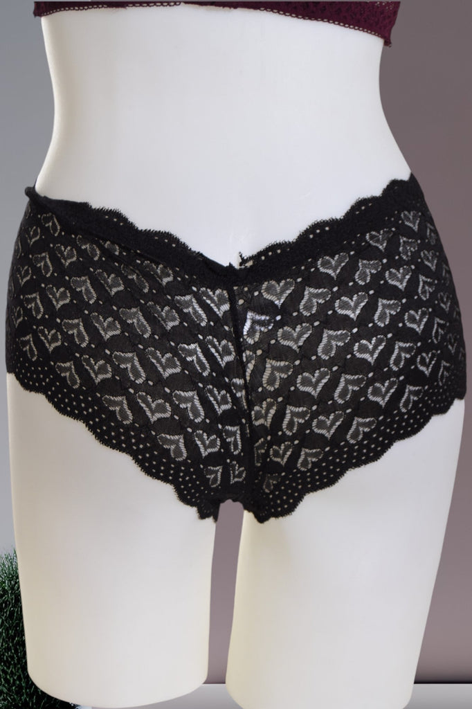 Heart Print Lace Panty - StylePhase SA