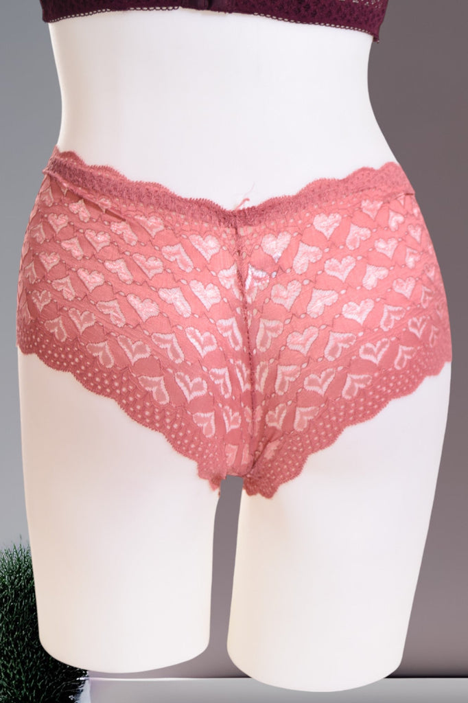 Heart Print Lace Panty - StylePhase SA