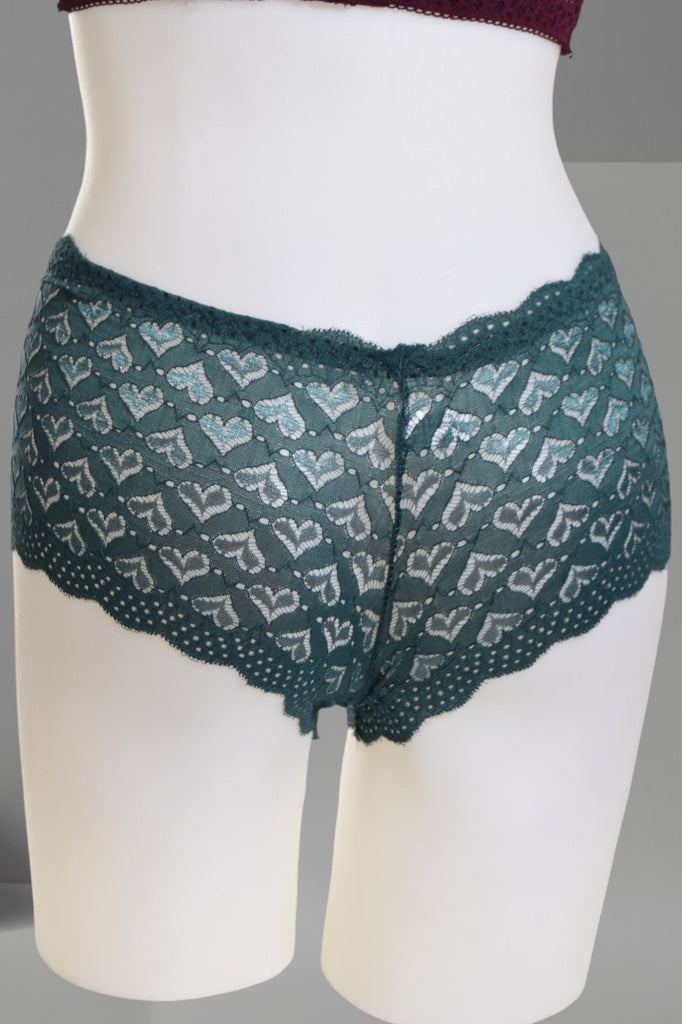 Heart Print Lace Panty - StylePhase SA