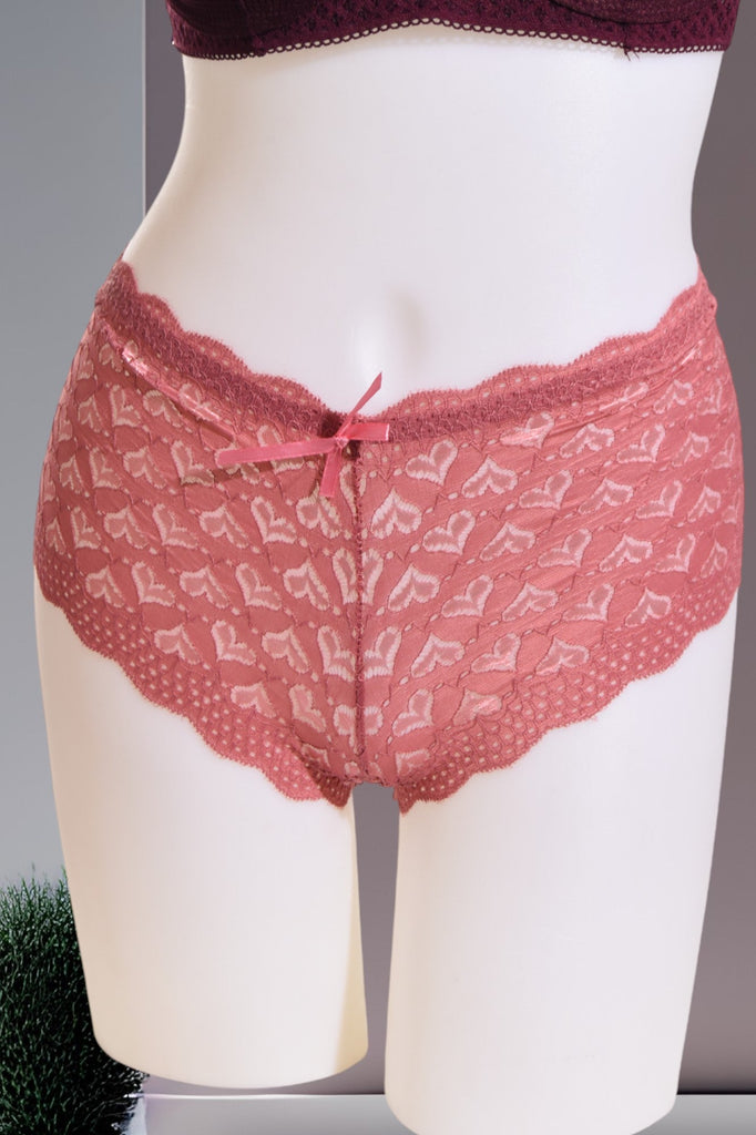 Heart Print Lace Panty - StylePhase SA