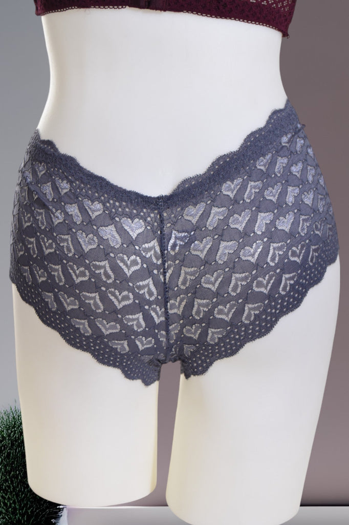 Heart Print Lace Panty - StylePhase SA