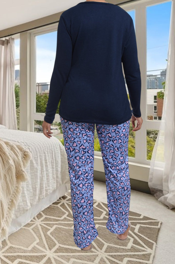 Heart Print Pj Set - StylePhase SA