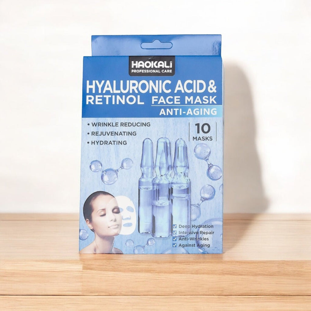 Hyaluronic Acid & Retinol Face Mask pack of 10 - StylePhase SA