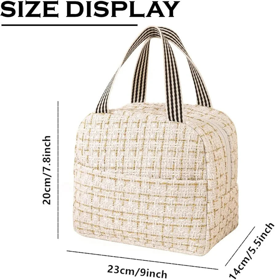 Insulated Tweed Lunch Bag - Home Phase
