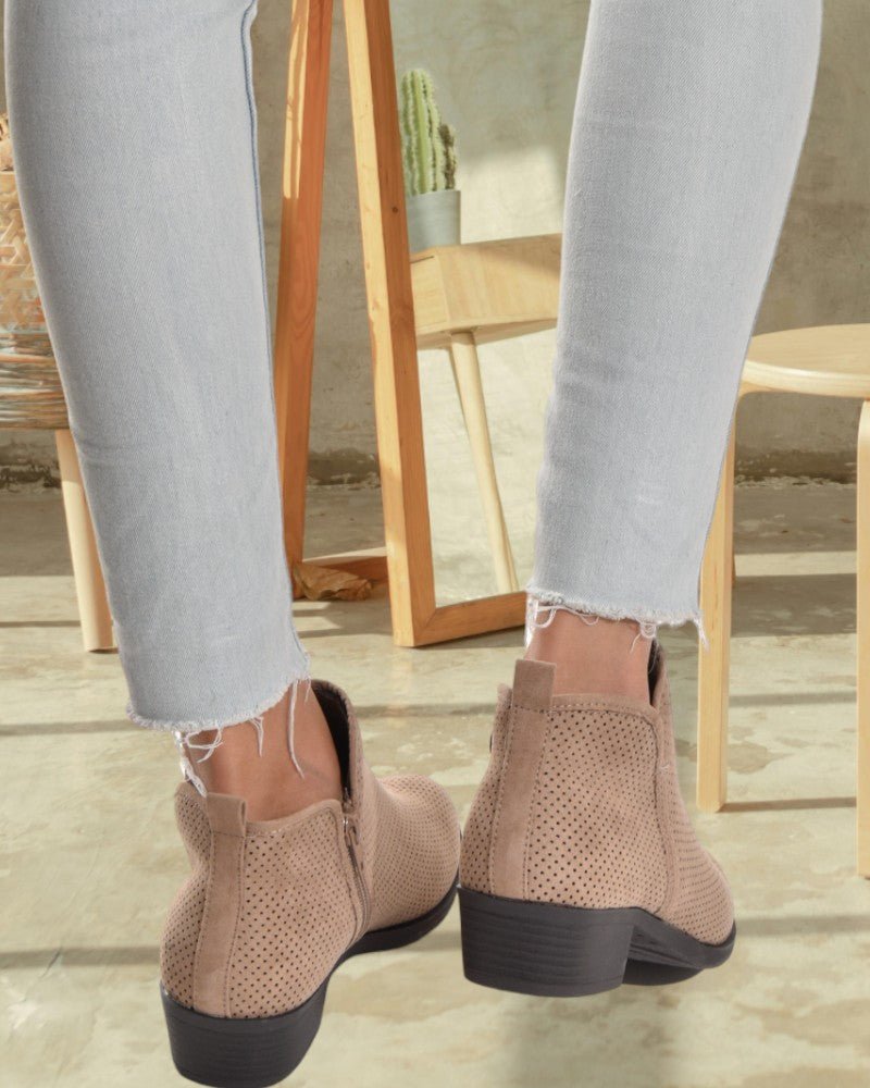 Issey Taupe Ankle Boots - StylePhase SA