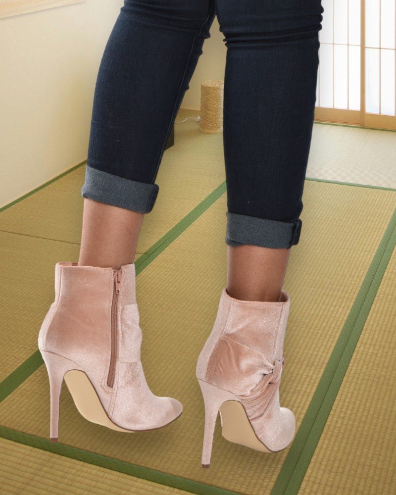 Karolina Blush Heeled Boots - StylePhase SA