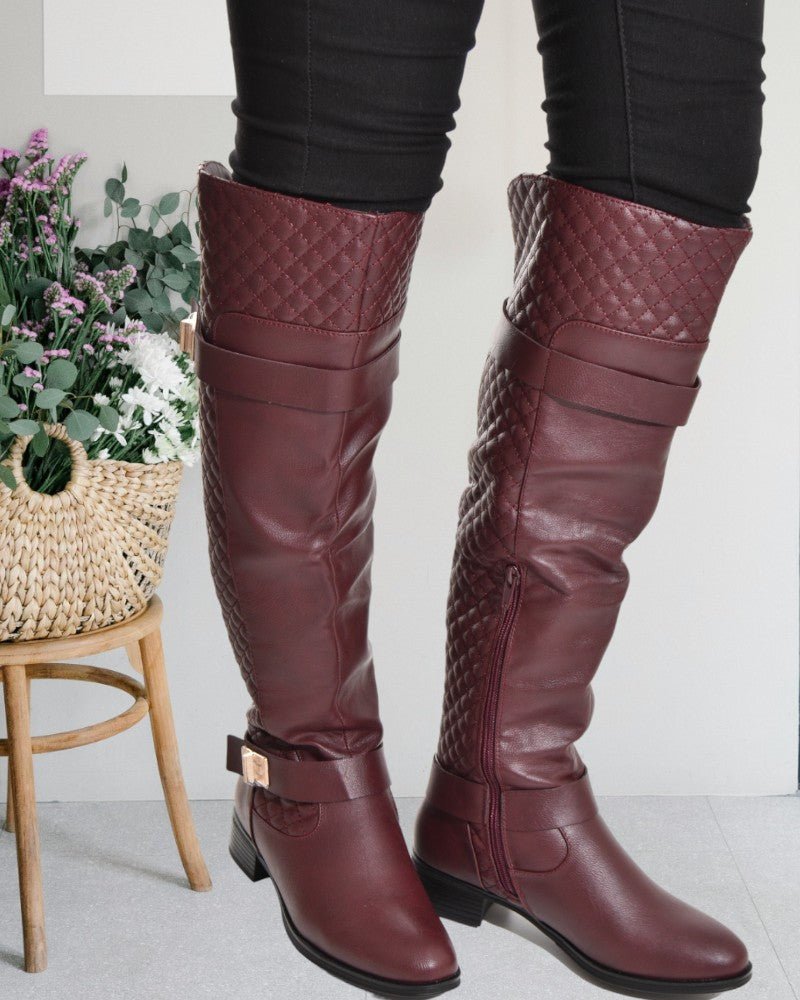 Keswick Burgundy Boots - StylePhase SA