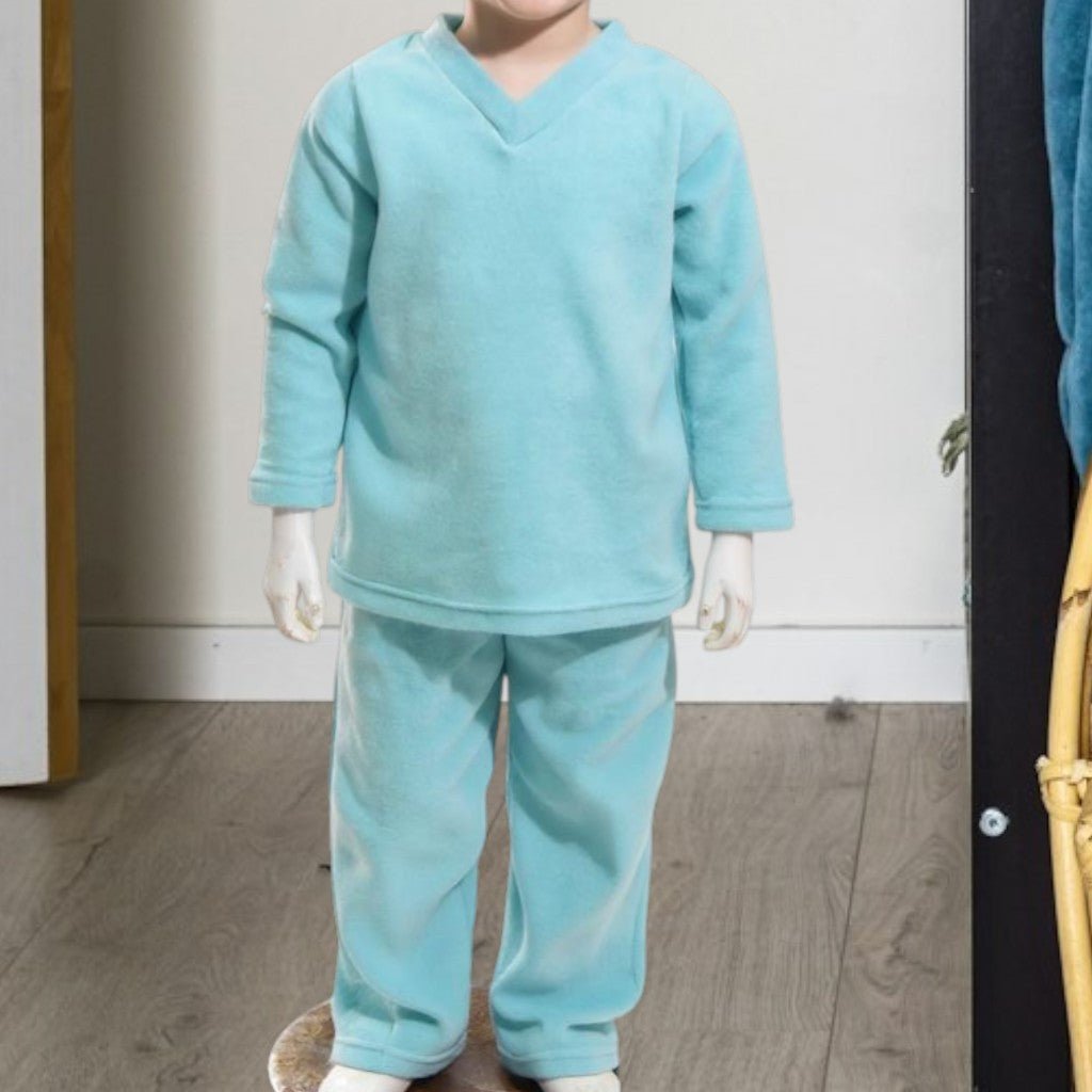 Kids Blue Fleece Pyjama Set - StylePhase SA
