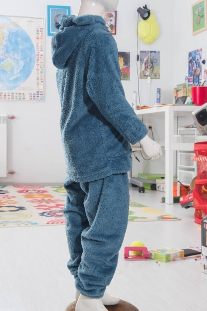 Kids Blue Plush Two Piece Set - StylePhase SA