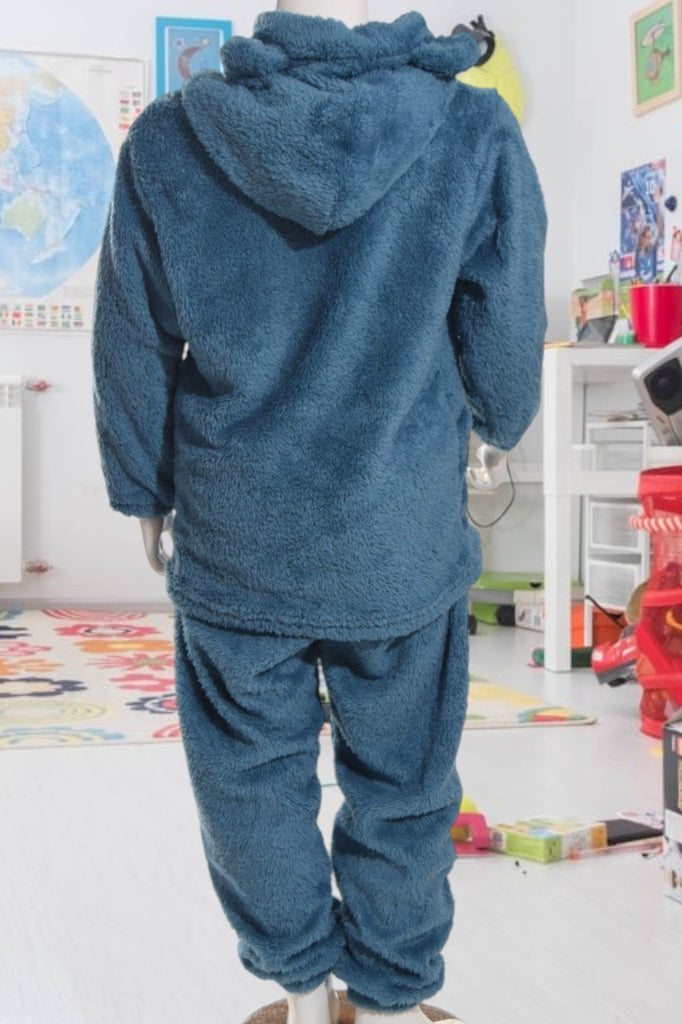 Kids Blue Plush Two Piece Set - StylePhase SA