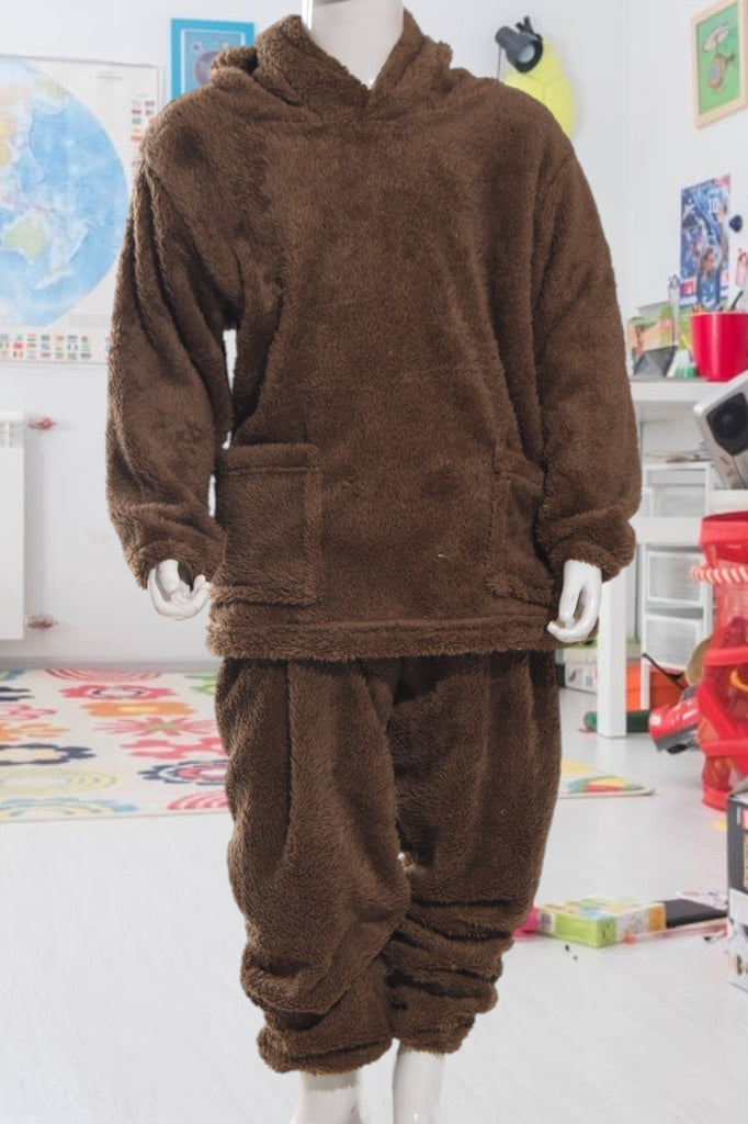Kids Chocolate Plush Two Piece Set - StylePhase SA