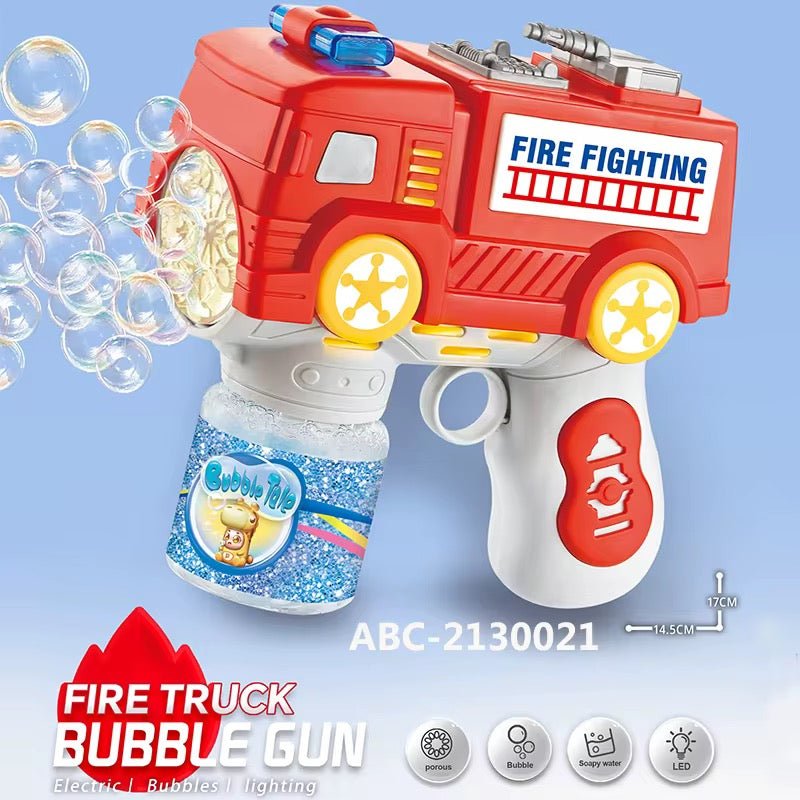 Kids Electric Bubble Gun Toy - Police/Firetruck - Home Phase
