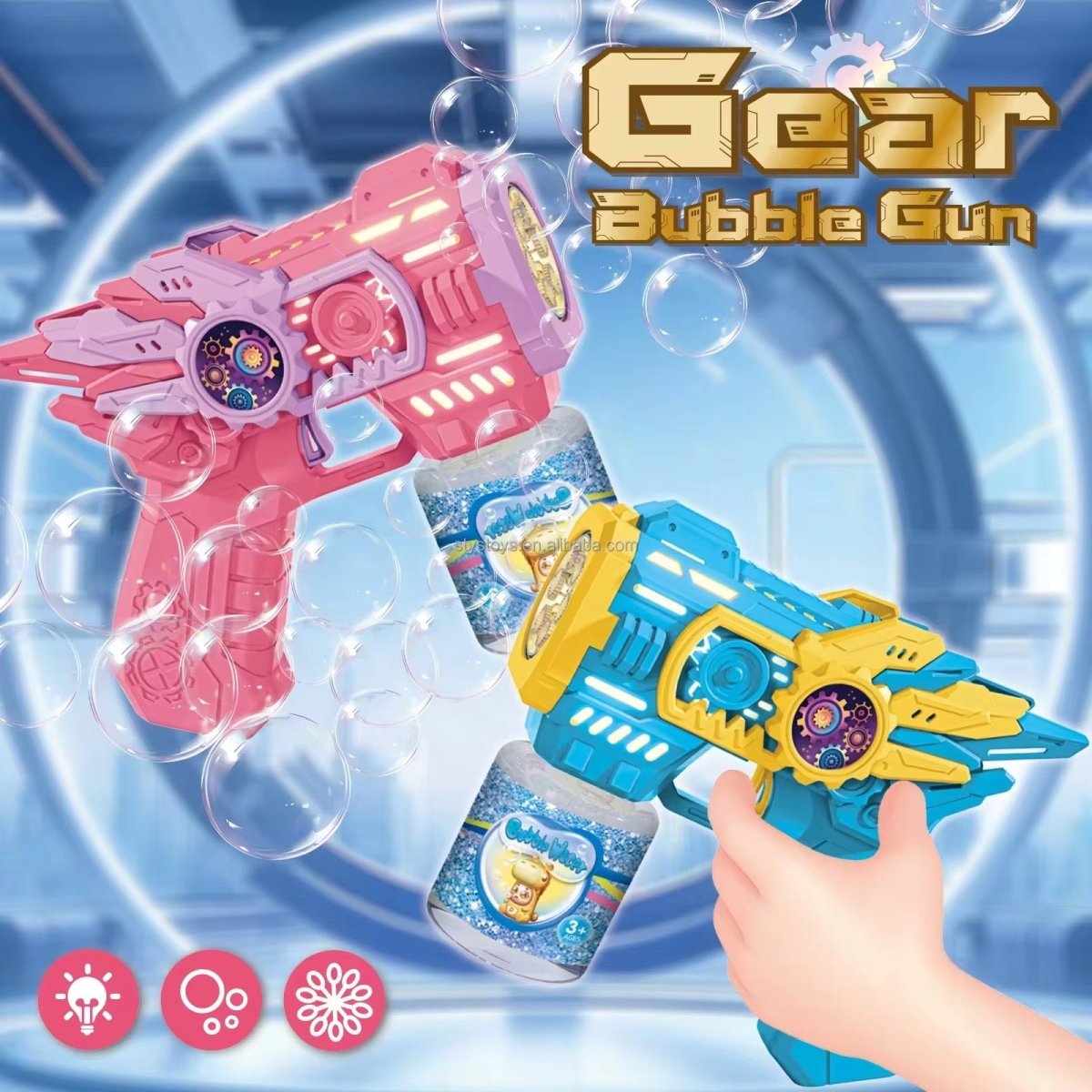Kids Electric Gear Bubble Gun Toy - Home Phase
