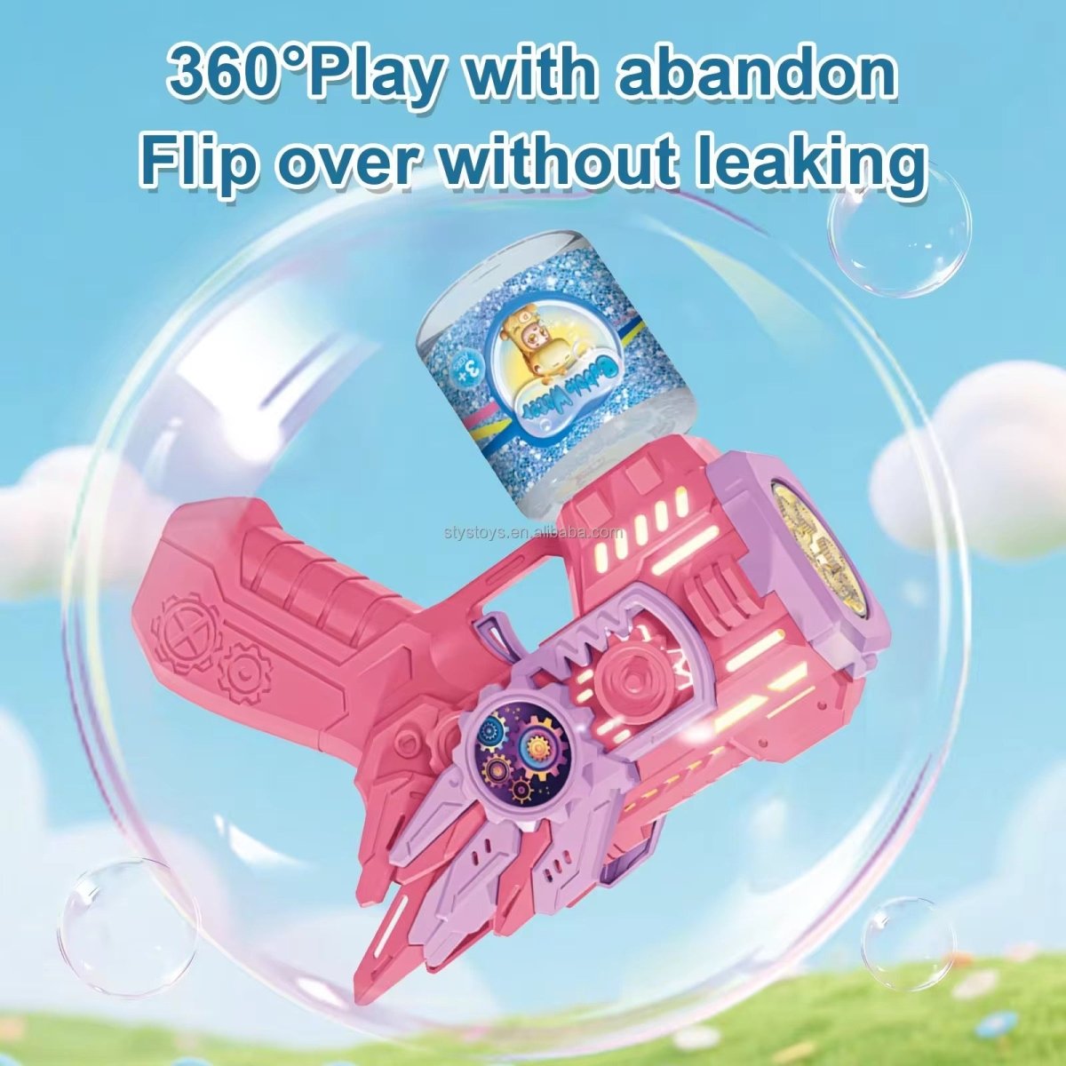 Kids Electric Gear Bubble Gun Toy - Home Phase