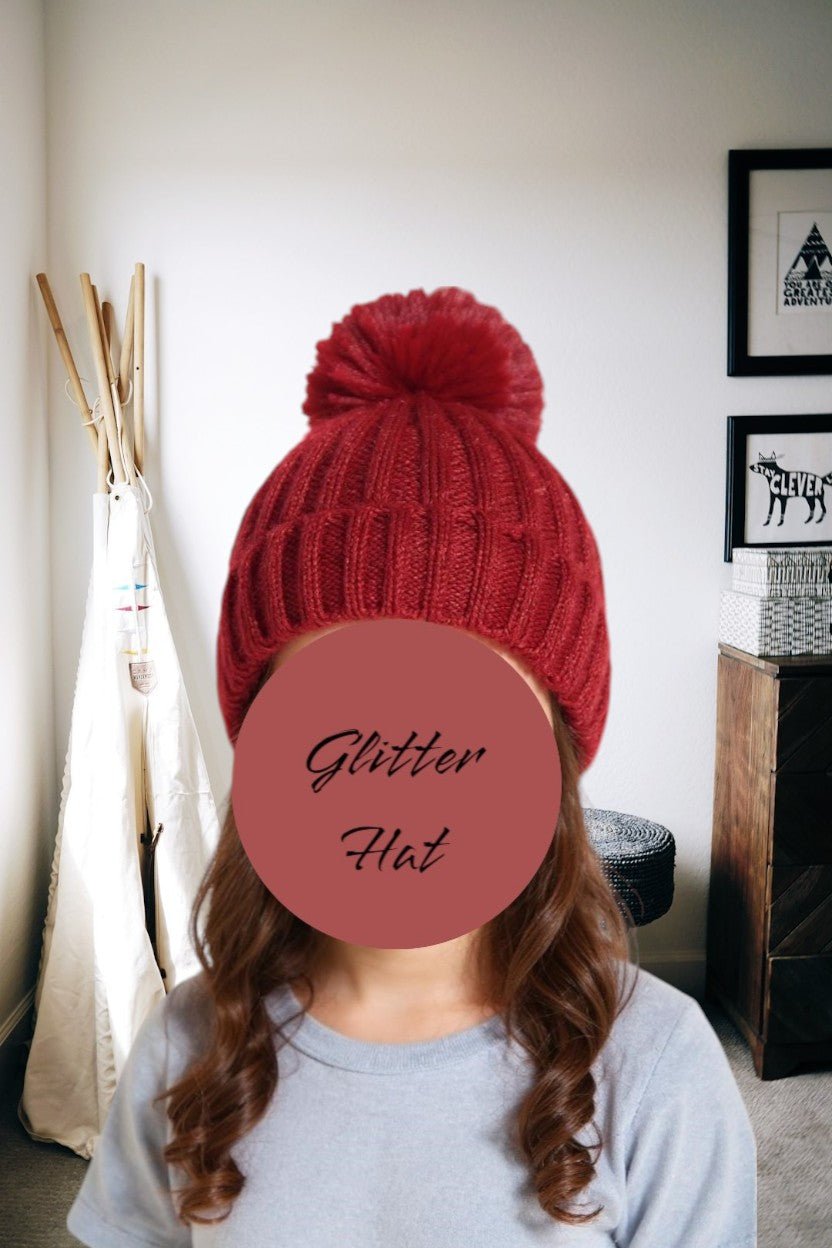 Kids Maroon Pom Beanie - StylePhase SA