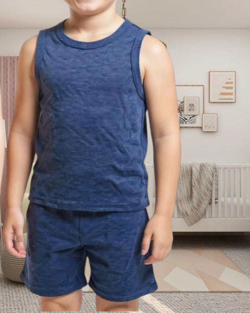 Kids Navy Knit Two Piece Set - StylePhase SA