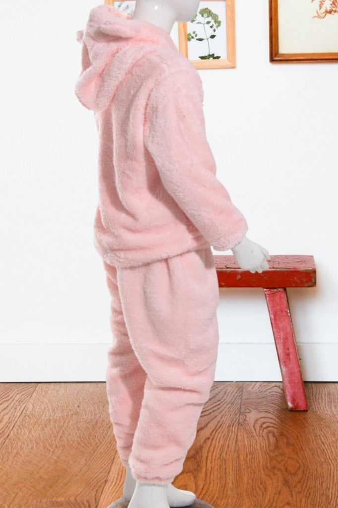 Kids Pink Plush Two Piece Set - StylePhase SA