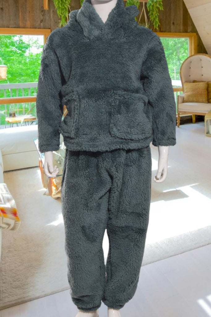 Kids Sage Plush Two Piece Set - StylePhase SA