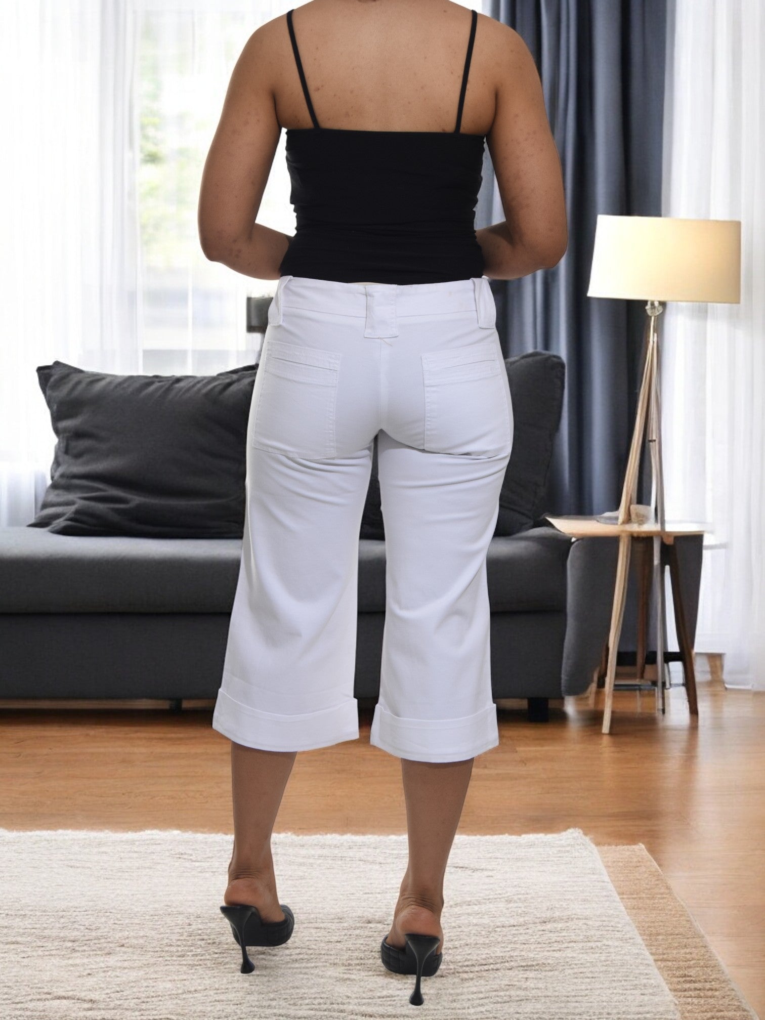 Ladies 3/4 Jeans - White - StylePhase SA