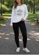 Ladies 3/4 Sleeve Top with Print - StylePhase SA