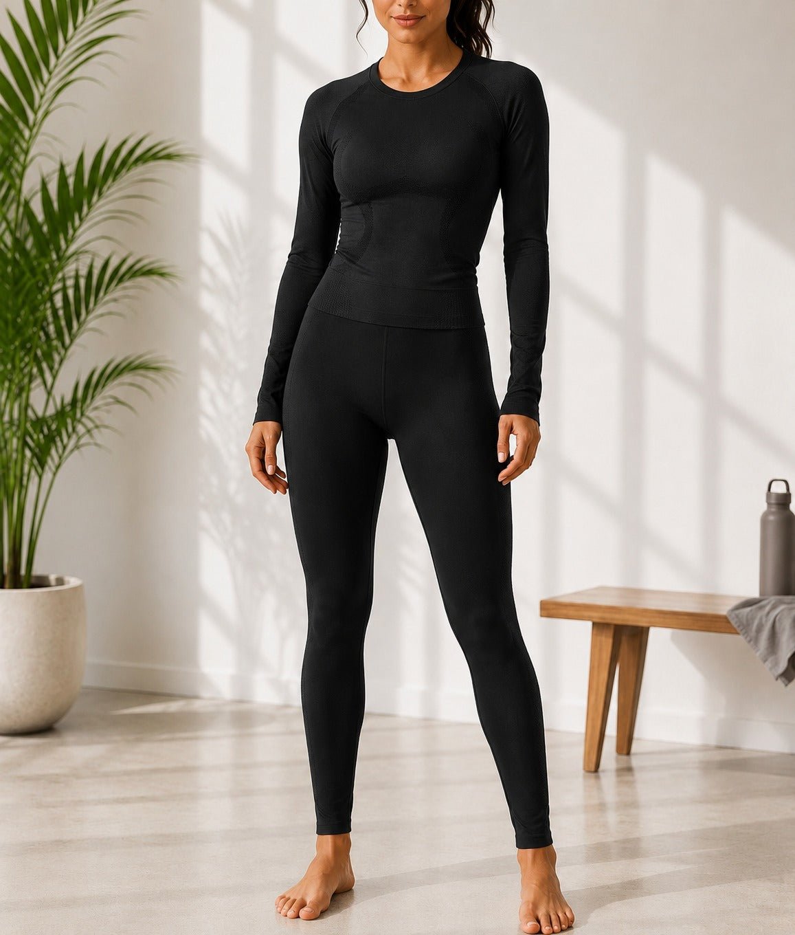 Ladies Activewear Set-Black - StylePhase SA