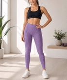Ladies Activewear Tights-Purple Shaded - StylePhase SA