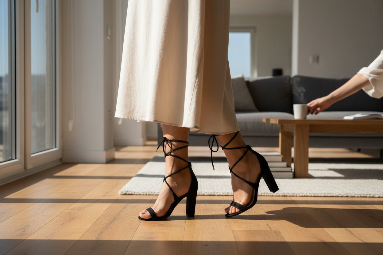 Ladies Ava Black Heels - StylePhase SA